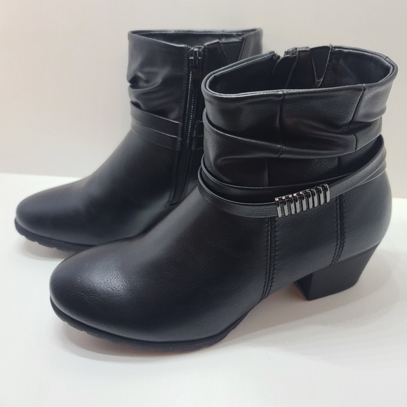 Claire France Shoes - Claire France Leather Ankle Booties